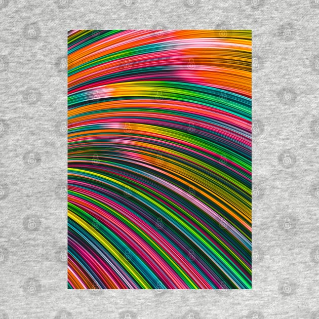 Super Neon Rainbow Burst Wave Colorful Abstract by love-fi